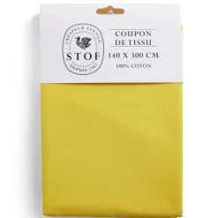 Gifi Coupon tissu coton 140x300cm jaune