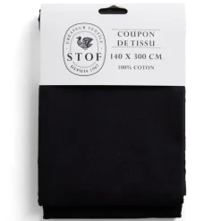 Gifi Coupon tissu coton 140x300cm noir