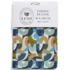 Gifi Coupon tissu imprimé abstrait 70x100cm coton bleu multicolore