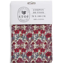 Gifi Coupon tissu imprimé Madison 70x100cm coton multicolore