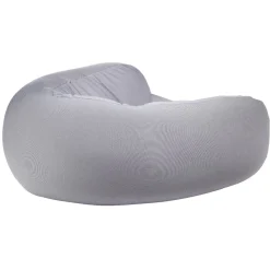 Gifi Coussin de voyage polyester uni gris ou noir