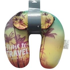 Outlet Gifi Coussin et masque de voyage Time to travel