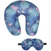 Gifi Coussin et masque de voyage Tropical
