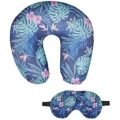 Gifi Coussin et masque de voyage Tropical