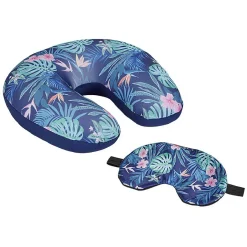Gifi Coussin et masque de voyage Tropical