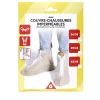 Best Gifi Couvre-chaussures imperméables avec fermeture à glissière et lacets - 1 paire