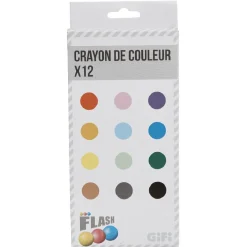 Gifi Crayon de couleur bois x12