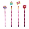 Crayon à papier avec gomme intégrée forme fantaisie L23,5cm x6*Gifi Best