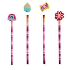 Crayon à papier avec gomme intégrée forme fantaisie L23,5cm x6*Gifi Best
