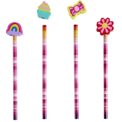 Crayon à papier avec gomme intégrée forme fantaisie L23,5cm x6*Gifi Best