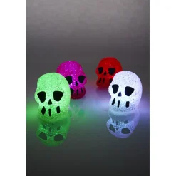 Crâne lumineux couleur changeante décoration Halloween*Gifi Sale