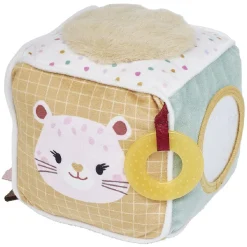 Gifi Eveil<Cube d'éveil souple motif Guépard 4 activités