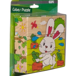 Gifi Jeux De Société Et Éducatifs<Cubes puzzle X9 en bois
