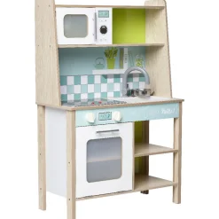 Gifi Jeux D'Imagination Et D'Imitation<Cuisine électronique en bois avec plaque lumineuse et sonore