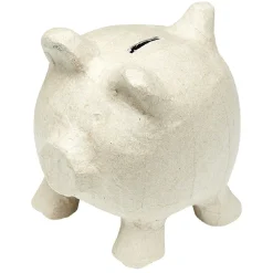 Gifi Décoration forme tirelire en papier mâché