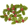 Gifi Jeux Créatifs<Décoration houx Noël vert et rouge x12