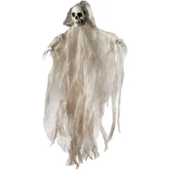Décoration Tête de mort avec voile à suspendre H100 cm*Gifi Outlet