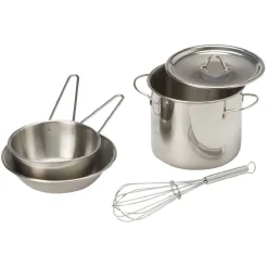 Gifi Jeux D'Imagination Et D'Imitation<Dinette batterie de cuisine en métal 12 pièces