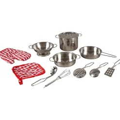 Gifi Jeux D'Imagination Et D'Imitation<Dinette 12pcs en métal gris