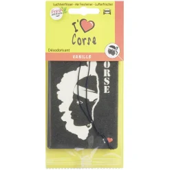 Gifi Désodorisant voiture carte magique I love Corse senteur vanille
