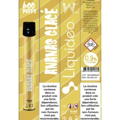 E-cigarette jetable ananas glacé 2 ml 0.9% nicotine*Gifi Sale