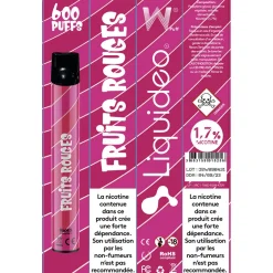 E-cigarette jetable fruit rouge 2 ml 1.7% nicotine*Gifi New