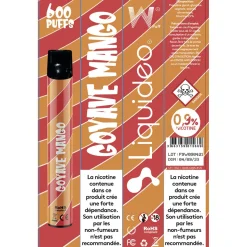 E-cigarette jetable goyave mangue 2 ml 0.9% nicotine*Gifi Discount