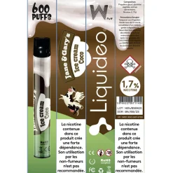 E-cigarette jetable ice cream coco 2 ml 1.7% nicotine*Gifi Hot