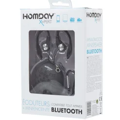 Ecouteurs et mini enceinte Homday*Gifi New