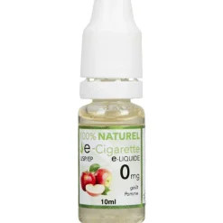 E liquide 100% naturel pomme 0mg/ml de nicotine*Gifi New