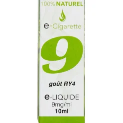 E liquide 100% naturel RY4 9mg/ml de nicotine*Gifi New