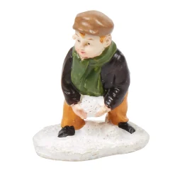 Gifi Enfant avec boule de neige village de Noël