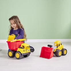 Gifi Jeux D'Imagination Et D'Imitation<Engin de chantier jaune et rouge