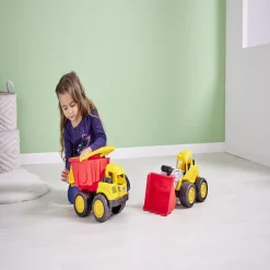 Gifi Jeux D'Imagination Et D'Imitation<Engin de chantier jaune et rouge