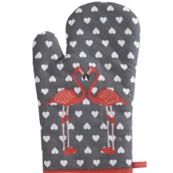 Gifi Ensemble de cuisine design flamant rose et coeur