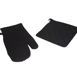 New Gifi Ensemble gant et manique coton noir