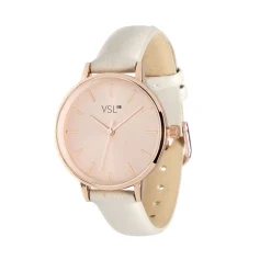 Best Gifi Ensemble montre et bracelet femme rose gold et beige