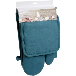 Gifi Ensemble tablier de cuisine, gant et manique