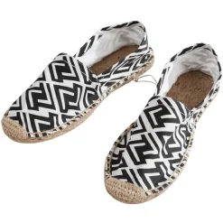 New Gifi Espadrille Femme motif zig zag noir blanc T36/41