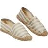 Online Gifi Espadrille Femme rayé jaune gris T36-41