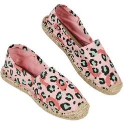 Online Gifi Espadrilles Femme imprimé léopard rose T36/40
