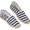 Gifi Espadrilles Homme rayé bleu et blanc T41/45
