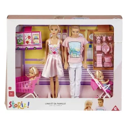 Gifi Jeux D'Imagination Et D'Imitation<Famille Poupée Lina et sa famille avec accessoires