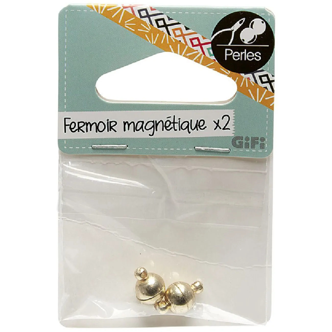 Gifi Fermoirs magnet X2 ronds métal