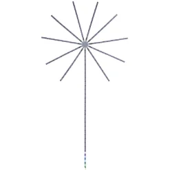 Feu d'artifice led couleurs changeantes H138cm*Gifi
