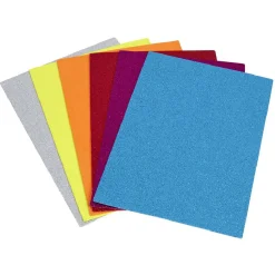 Gifi Feuille en papier mousse coloré pailleté x6