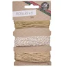 Gifi Ficelle 5m x3 création beige et rayures