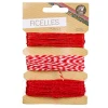 Gifi Ficelle rouge blanc L. 5 m x3