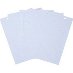 Fiche bristol perforée petits carreaux 14,8x21cm x50*Gifi Clearance