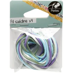 Gifi Fils suédine X4 Bleu L0,9M
